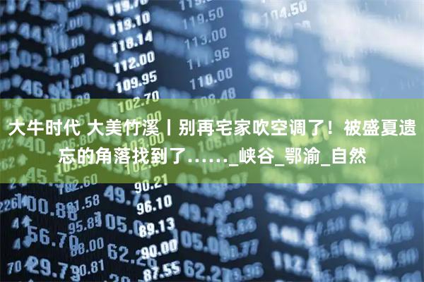 大牛时代 大美竹溪丨别再宅家吹空调了！被盛夏遗忘的角落找到了……_峡谷_鄂渝_自然