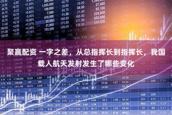 聚赢配资 一字之差，从总指挥长到指挥长，我国载人航天发射发生了哪些变化